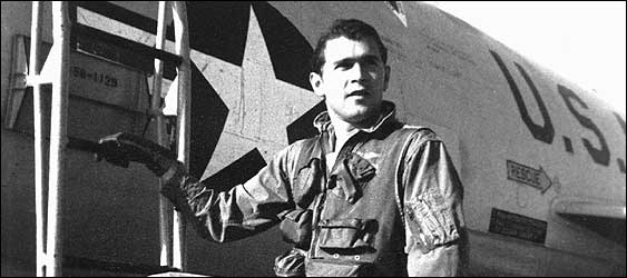 George W. Bush during his service as a fighter pilot in the Texas Air National Guard.